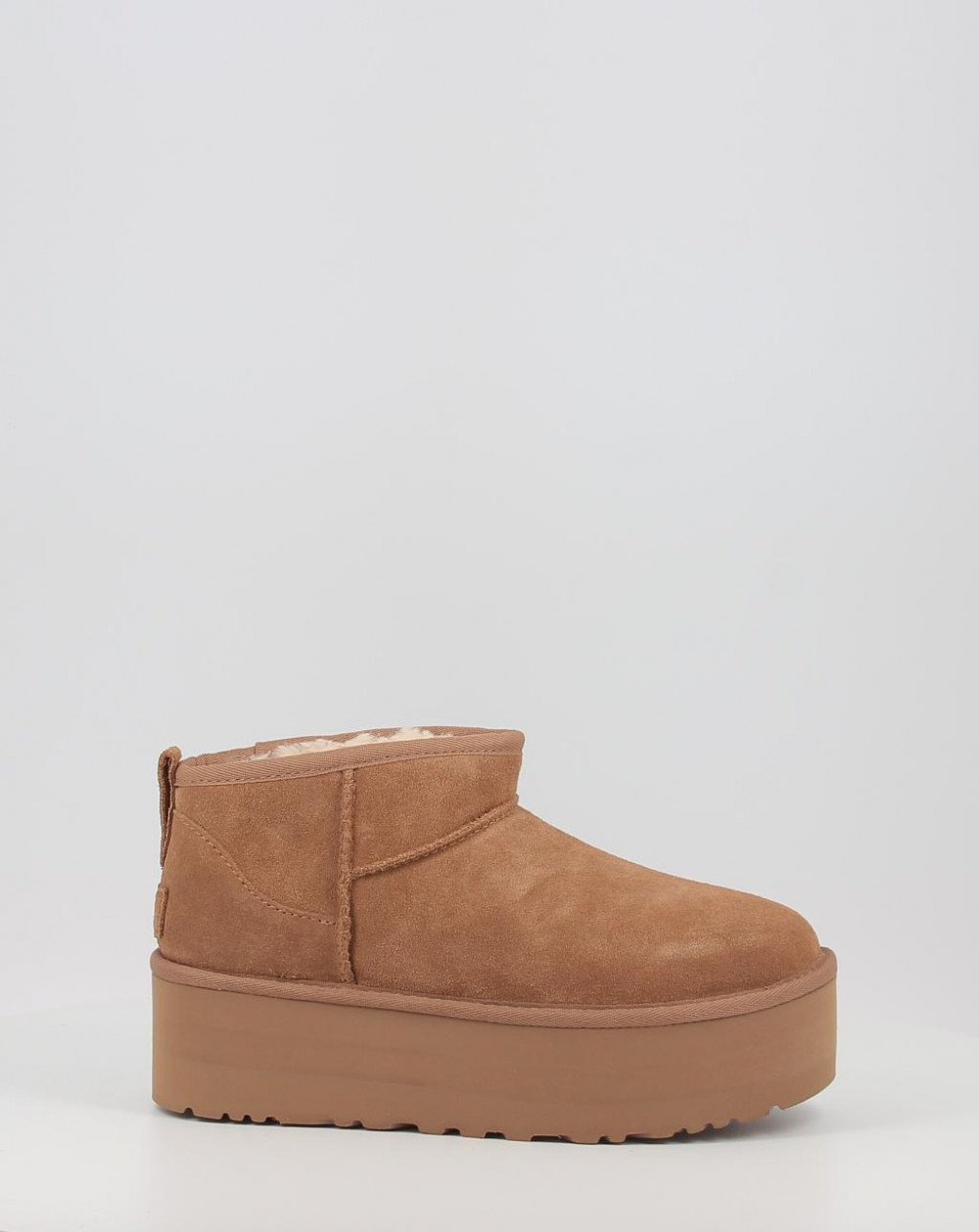 Ultra Mini Ugg Ohne Lammfell Boots-Mini Classic Ultra Chestnut