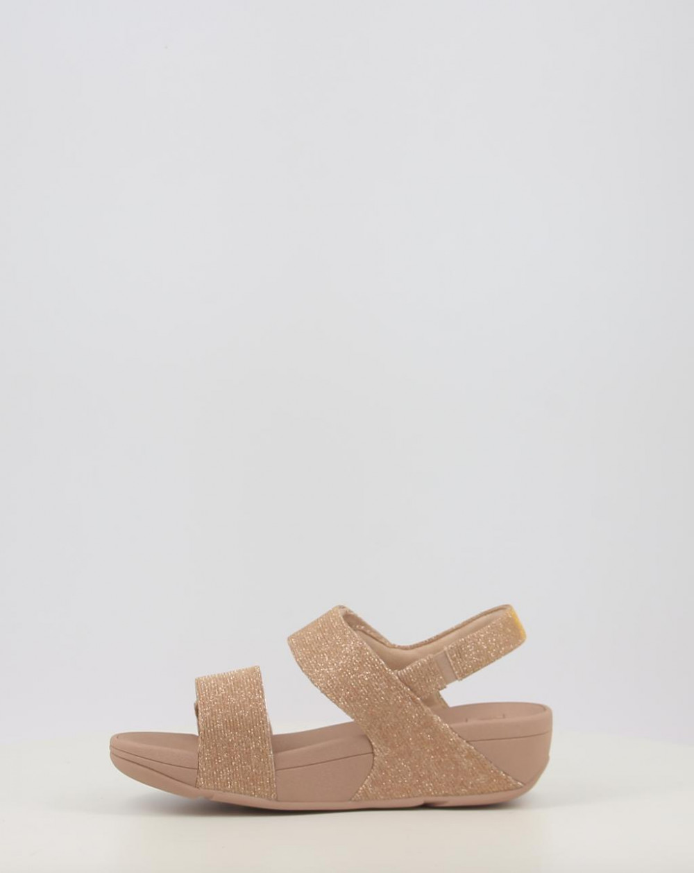 LULU ADJUSTABLE SHIMMERLUX BACK STRAP SANDALS