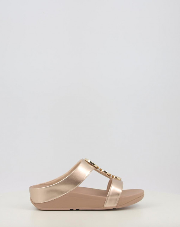 HALO BEAD CIRCLE METALLIC TOE POST SANDALS