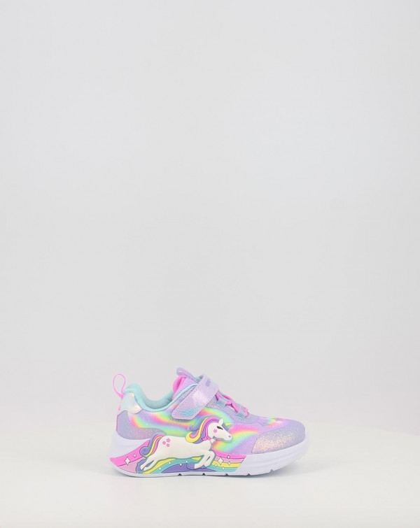 Schuhe sneaker Skechers S-LIGHTS UNICORN CHASER Violett