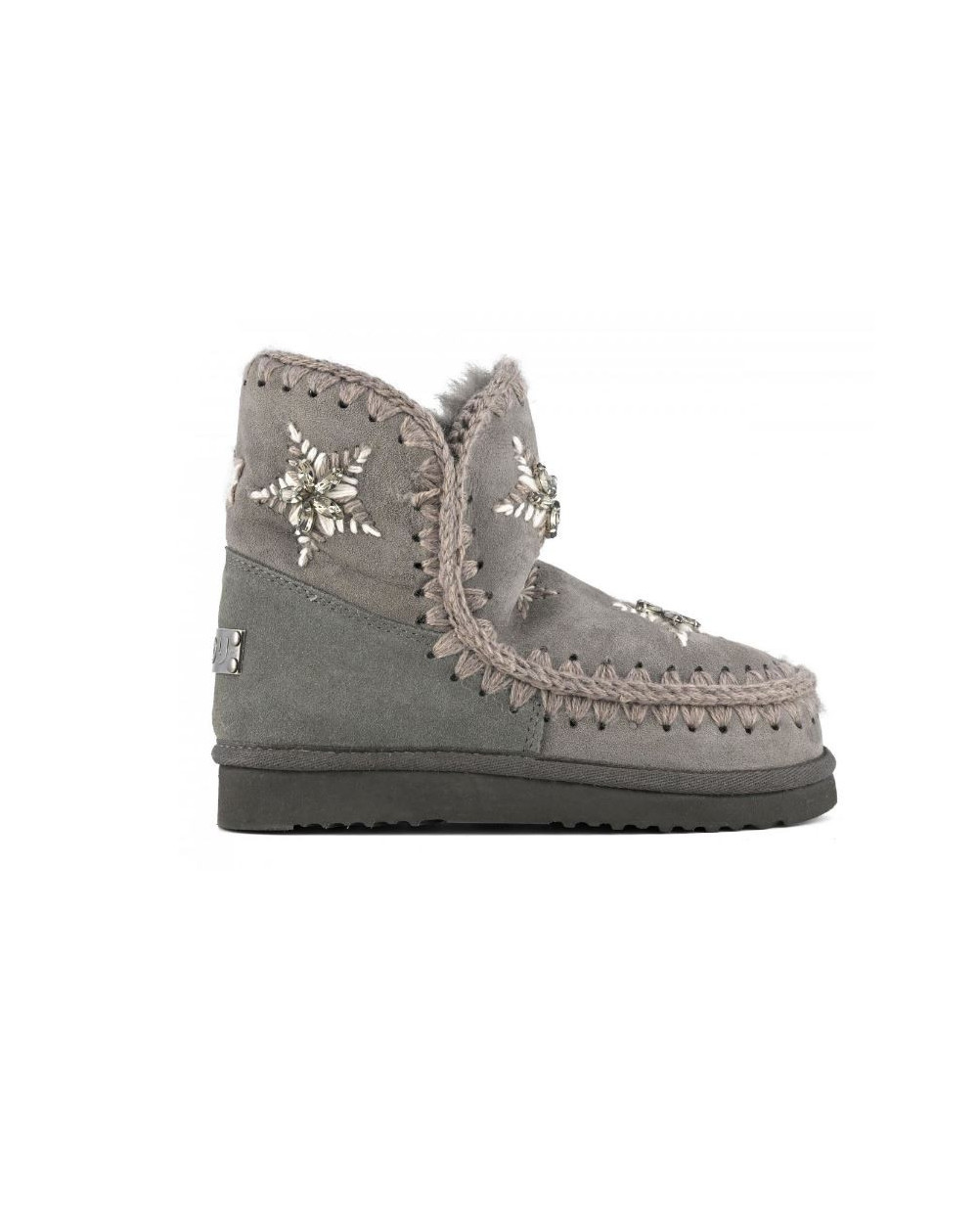 Stivali Mou ESKIMO WOOL STARS & RHINESTONES Grigio
