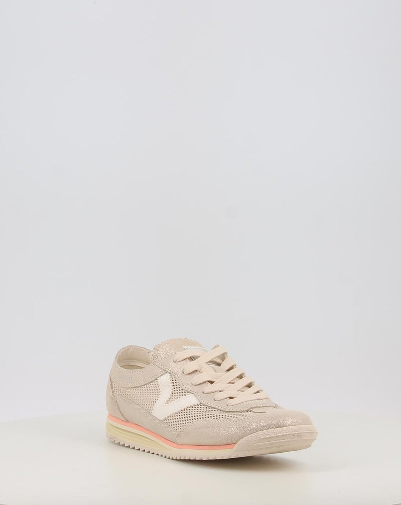 Sneakers VICTORIA SATURNO REJILLA & SERRAJE METAL 1158107 platin