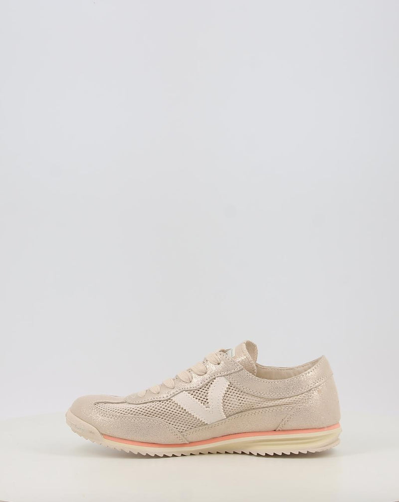 Sneakers VICTORIA SATURNO REJILLA & SERRAJE METAL 1158107 platin