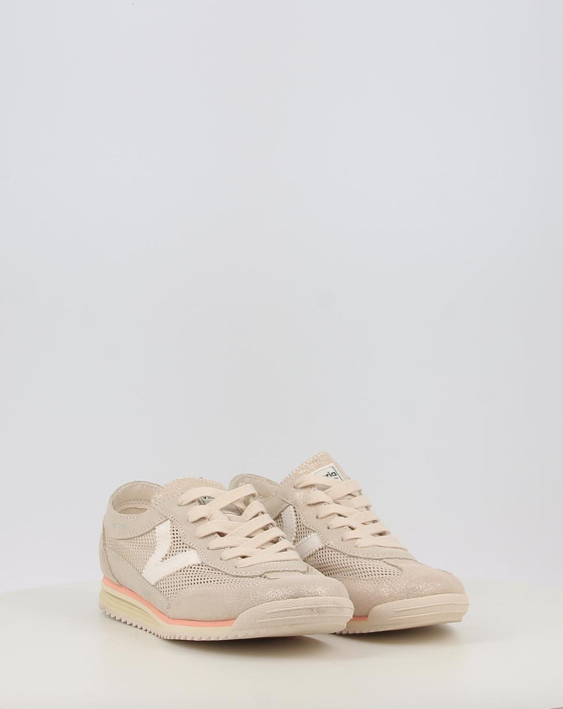 Sneakers VICTORIA SATURNO REJILLA & SERRAJE METAL 1158107 platin