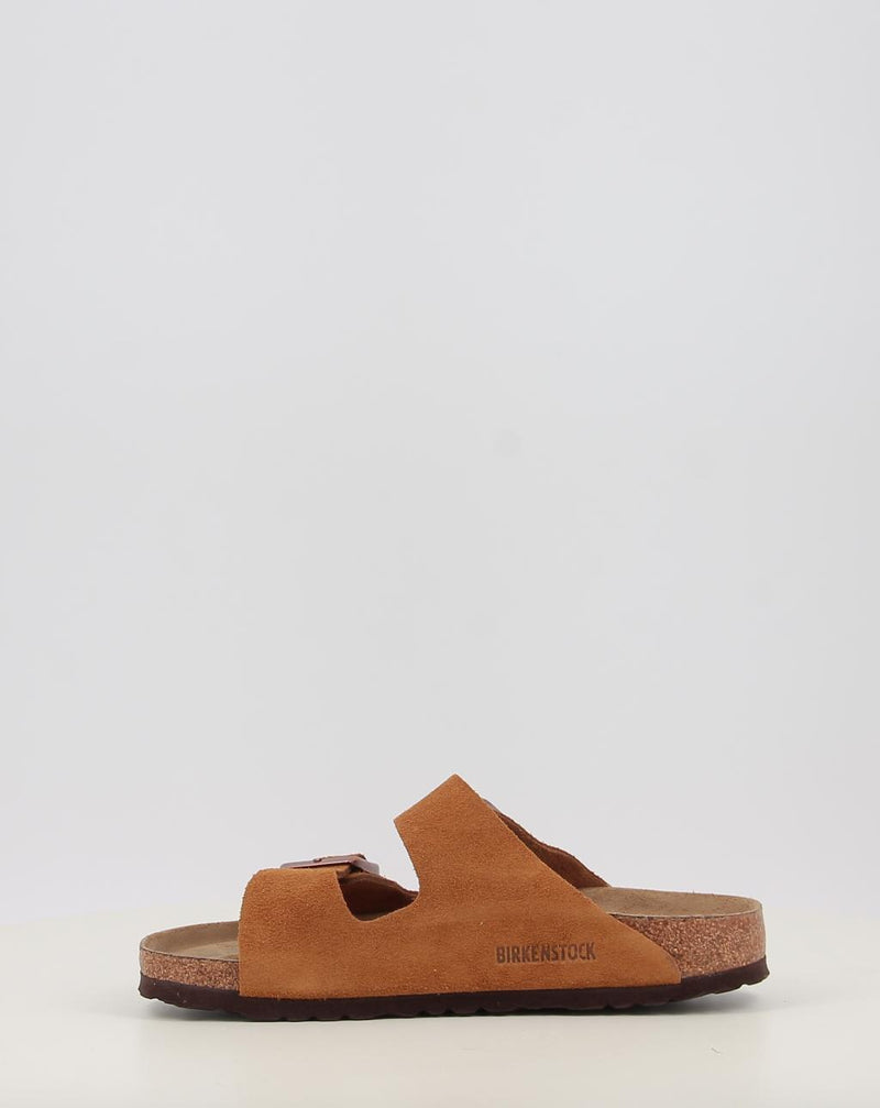 Sandalen BIRKENSTOCK Arizona SFB LEVE Mink Leder