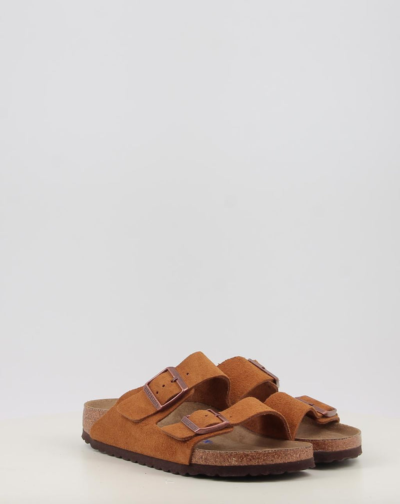 Sandalen BIRKENSTOCK Arizona SFB LEVE Mink Leder