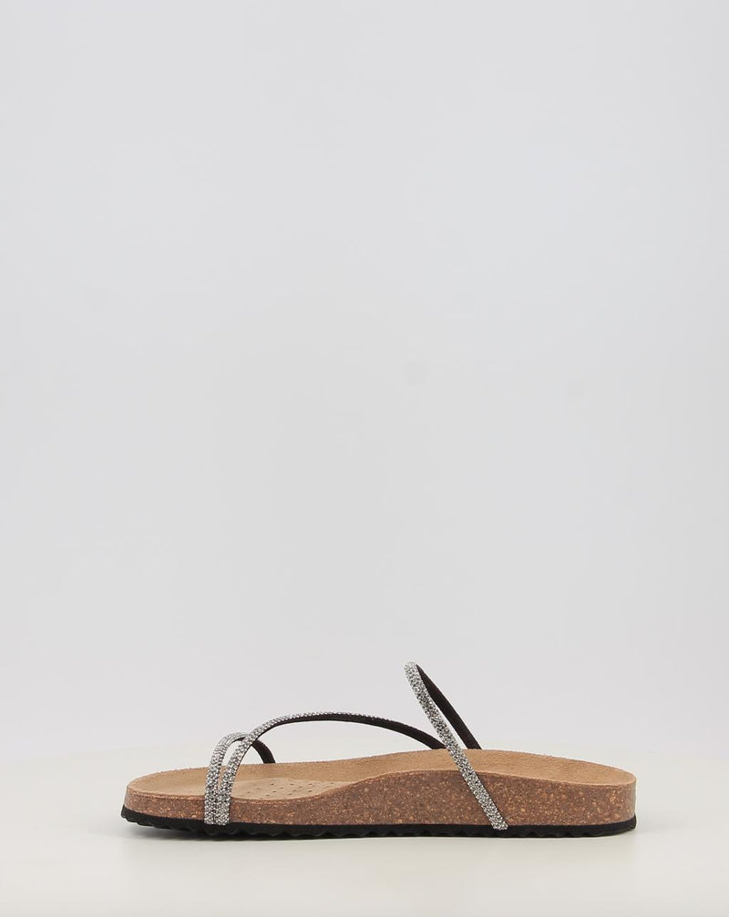 Sandalen GEOX D BRIONIA D55Y3C silber