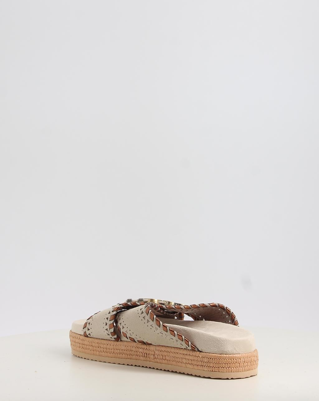 CRISS CROSS SANDAL METSTITCH