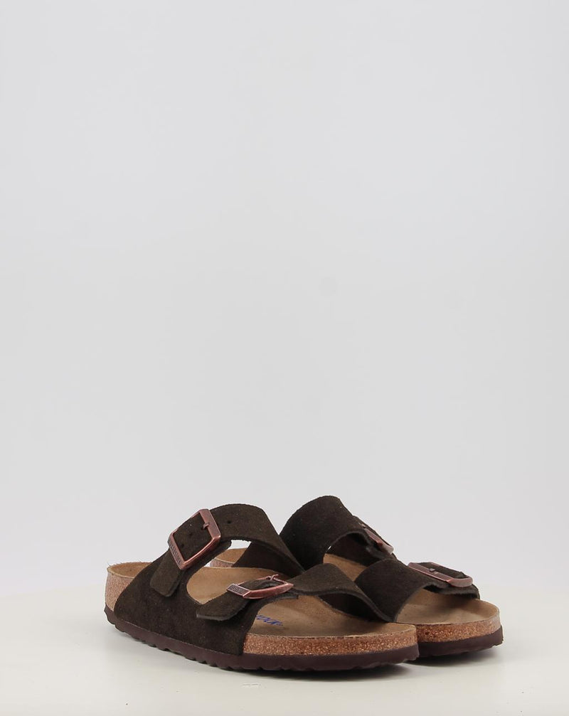 Sandalen BIRKENSTOCK Arizona SFB LEVE Mocca braun