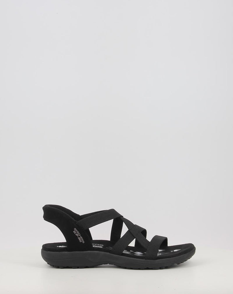 Sandalen SKECHERS SLIP-INS: REGGAE SLIM - STRETCH 163460 schwarz