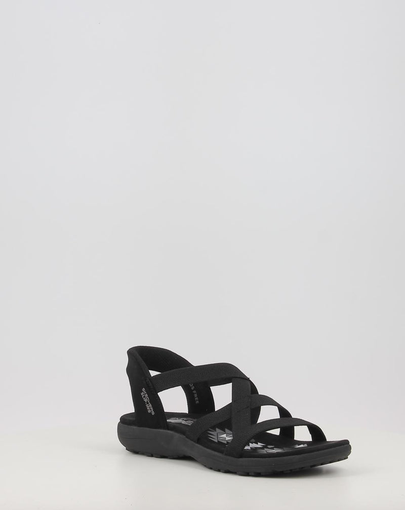 Sandalen SKECHERS SLIP-INS: REGGAE SLIM - STRETCH 163460 schwarz