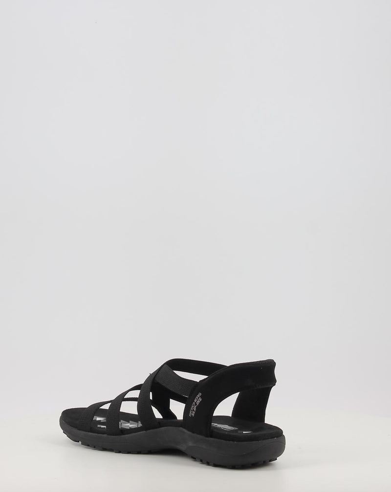 Sandalen SKECHERS SLIP-INS: REGGAE SLIM - STRETCH 163460 schwarz