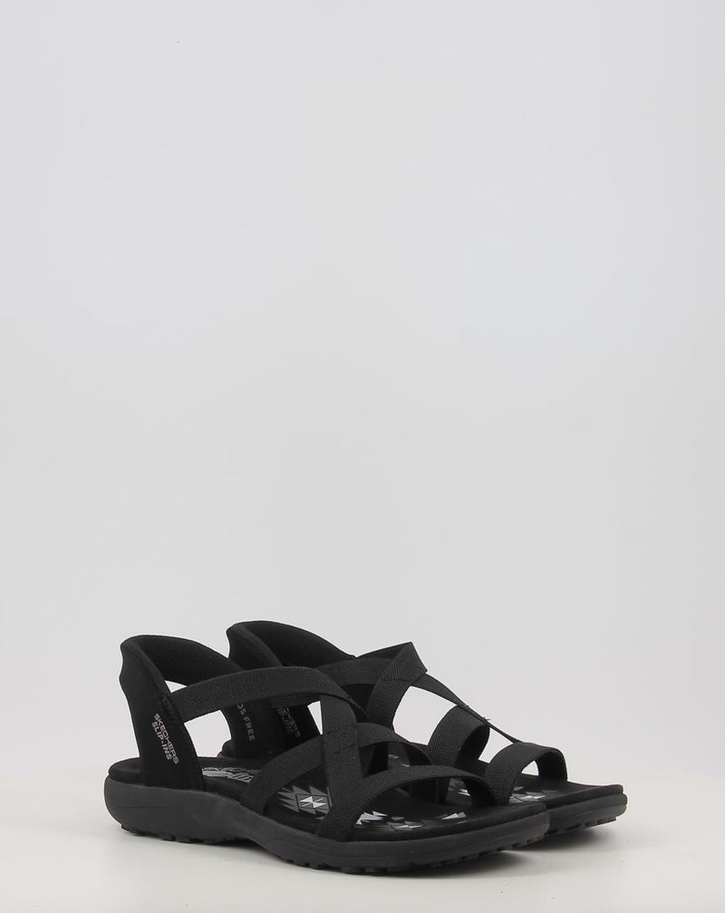 Sandalen SKECHERS SLIP-INS: REGGAE SLIM - STRETCH 163460 schwarz