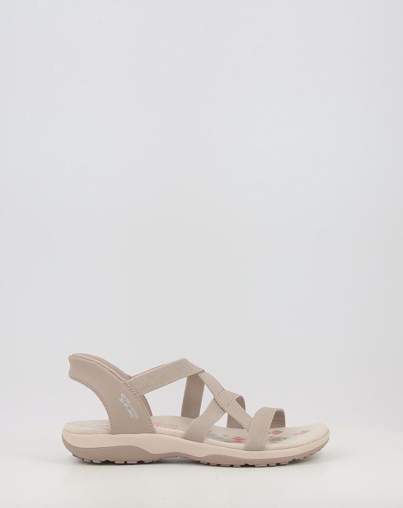 Sandalen SKECHERS SLIP-INS: REGGAE SLIM - STRETCH 163460 taupe
