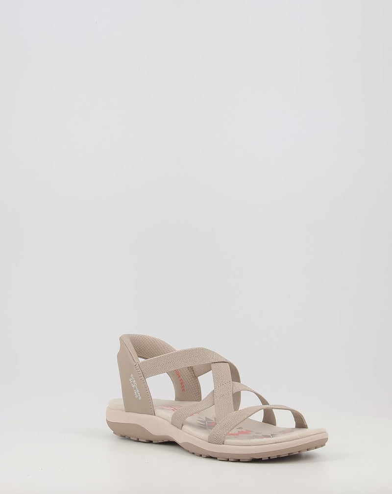Sandalen SKECHERS SLIP-INS: REGGAE SLIM - STRETCH 163460 taupe