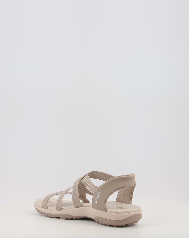 Sandalen SKECHERS SLIP-INS: REGGAE SLIM - STRETCH 163460 taupe