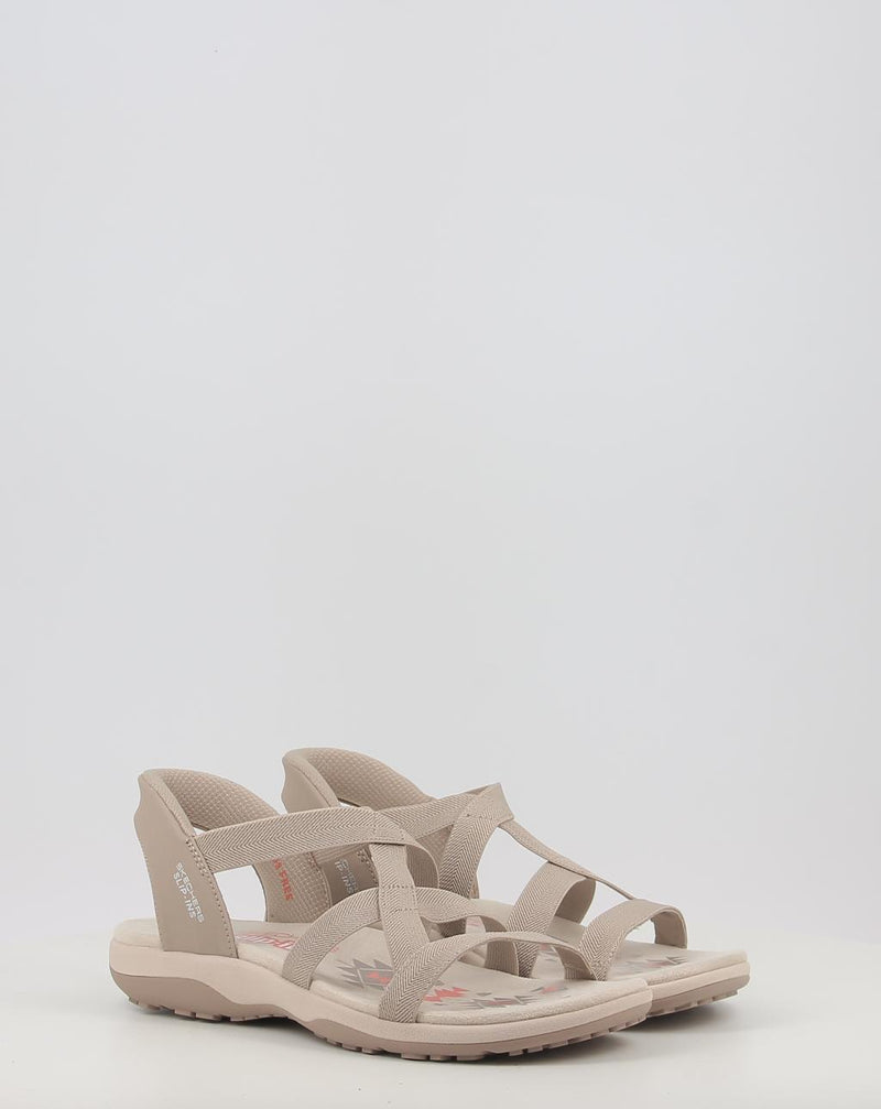 Sandalen SKECHERS SLIP-INS: REGGAE SLIM - STRETCH 163460 taupe