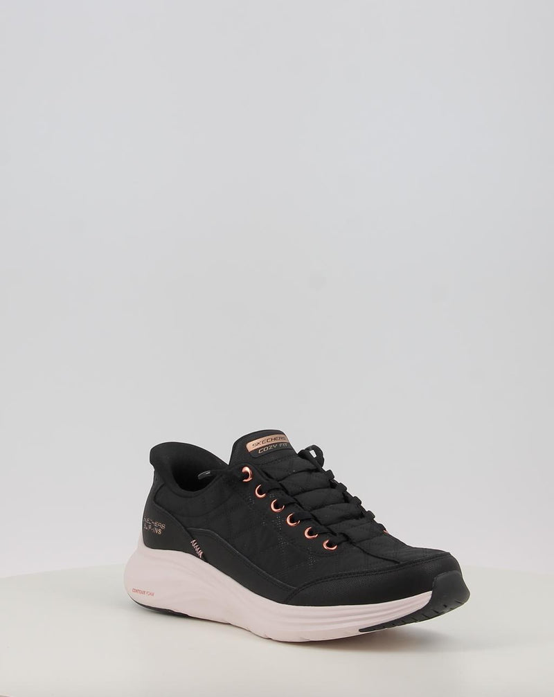Sneaker SKECHERS SKECHERS SLIP-INS: CONTOUR FOAM -GOLDEN HOUR schwarz