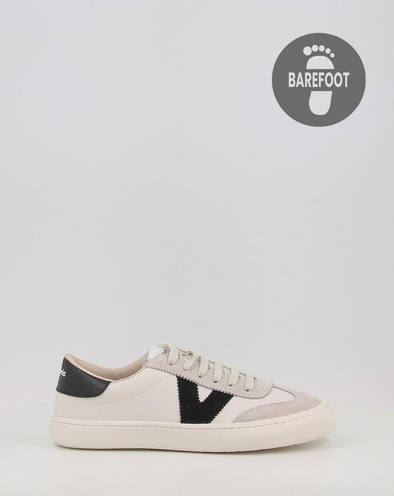 VICTORIA OLMO BAREFOOT Sneaker in Lederoptik & Veloursleder 1186100 weiß