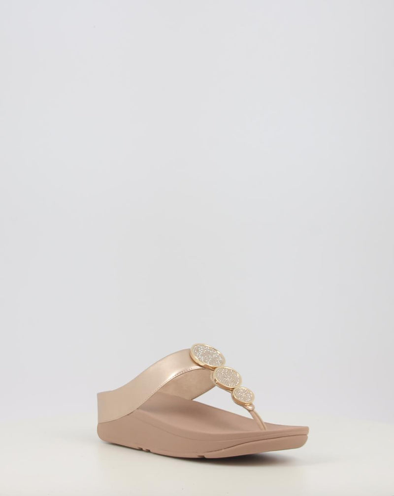 Sandalen FITFLOP HALO BEAD-CIRCLE METALLIC TOE-POST SANDALS metallic