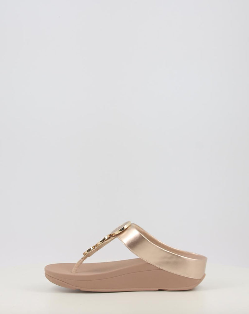 Sandalen FITFLOP HALO BEAD-CIRCLE METALLIC TOE-POST SANDALS metallic