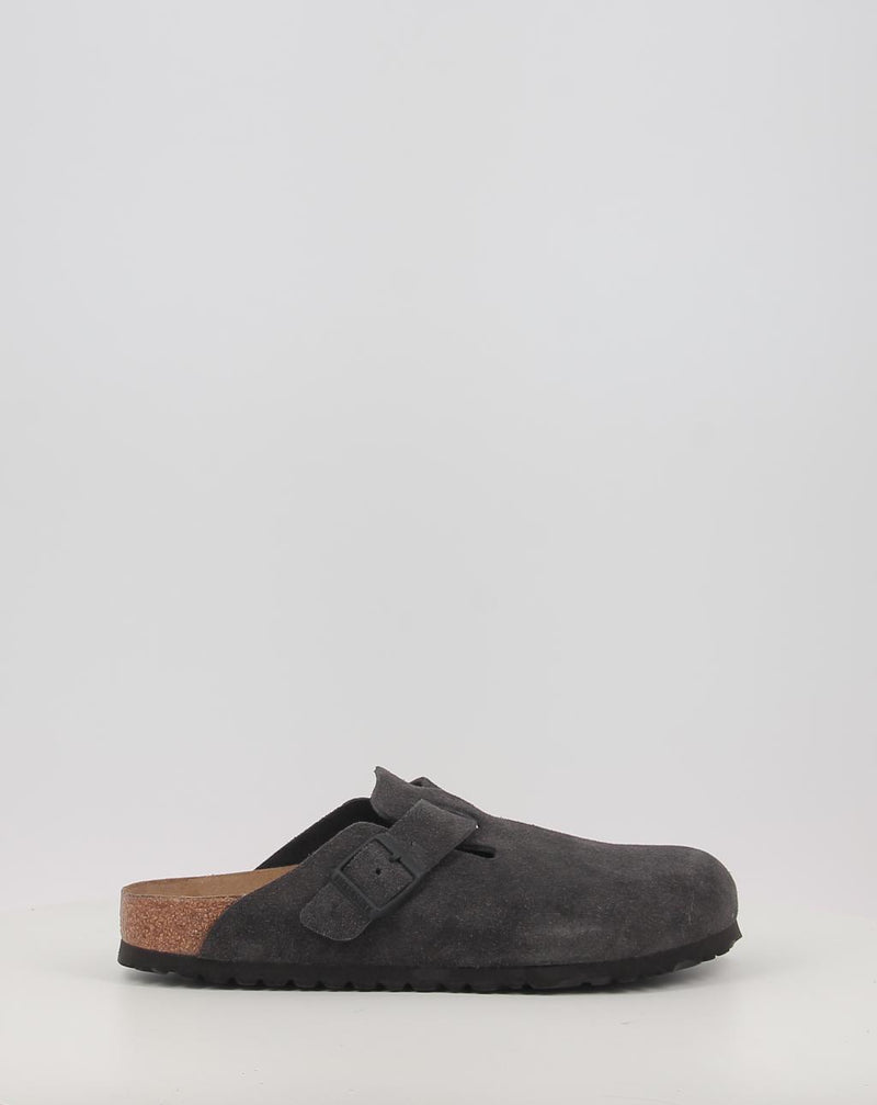 Clogs BIRKENSTOCK BOSTON LEVE Velvet Grey grau