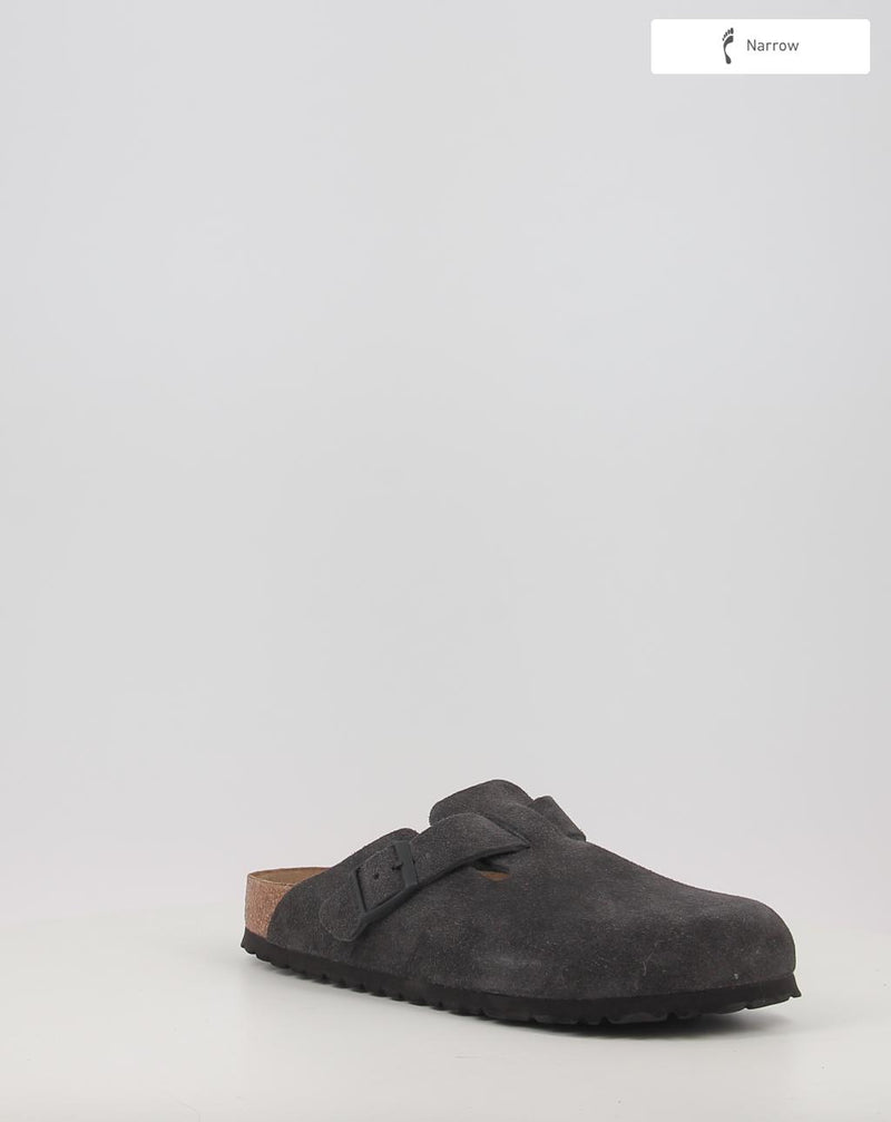 Clogs BIRKENSTOCK BOSTON LEVE Velvet Grey grau