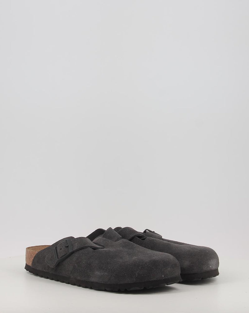 Clogs BIRKENSTOCK BOSTON LEVE Velvet Grey grau