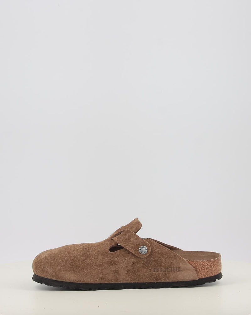 Clogs BIRKENSTOCK BOSTON SFB LEVE DARK TEA TONAL FB Leder