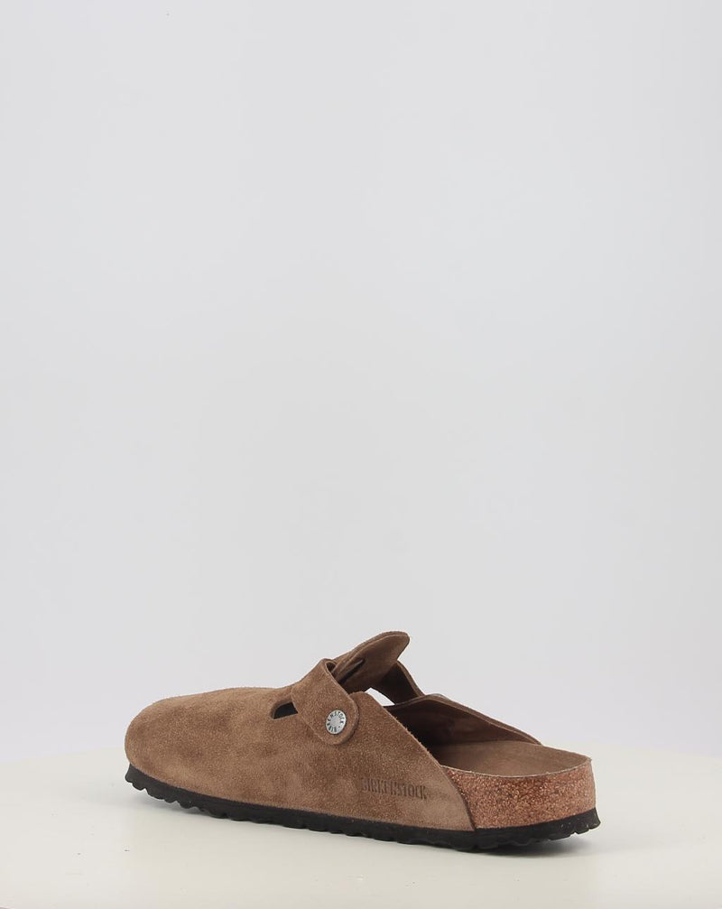 Clogs BIRKENSTOCK BOSTON SFB LEVE DARK TEA TONAL FB Leder