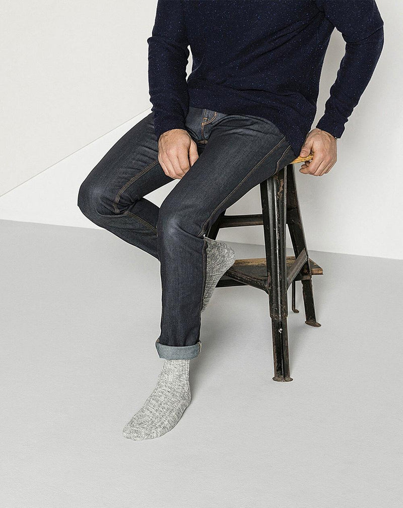 Socken BIRKENSTOCK COTTON SLUB M grau