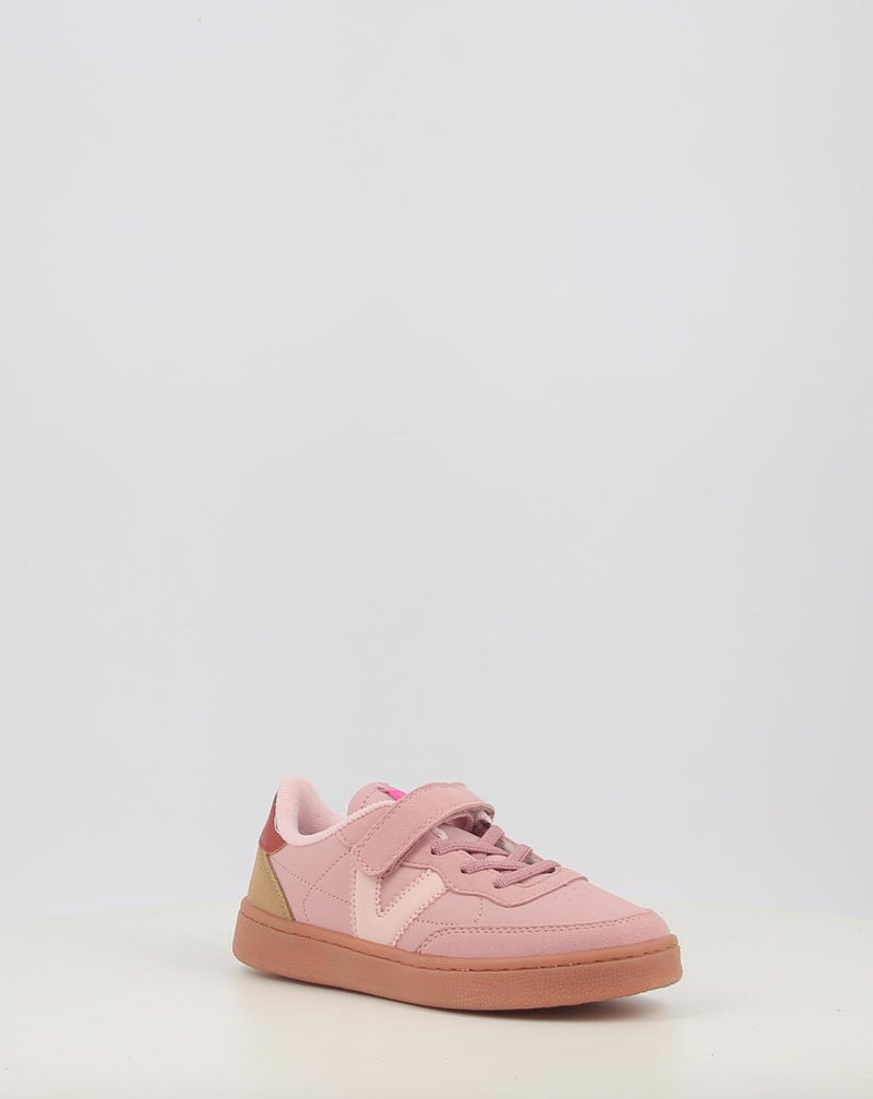 Sneaker VICTORIA OSLO VELCRO EFECTO PIEL CONTRASTE 1256106 rosa