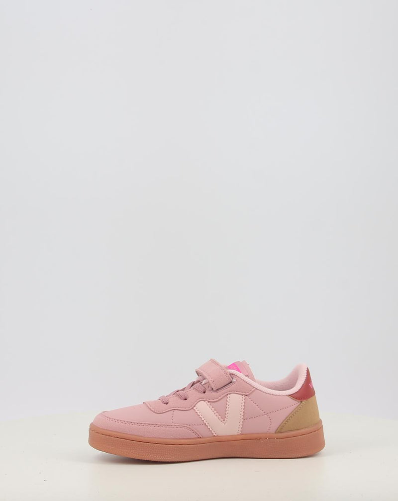 Sneaker VICTORIA OSLO VELCRO EFECTO PIEL CONTRASTE 1256106 rosa