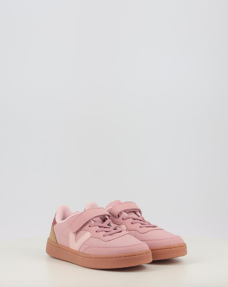 Sneaker VICTORIA OSLO VELCRO EFECTO PIEL CONTRASTE 1256106 rosa