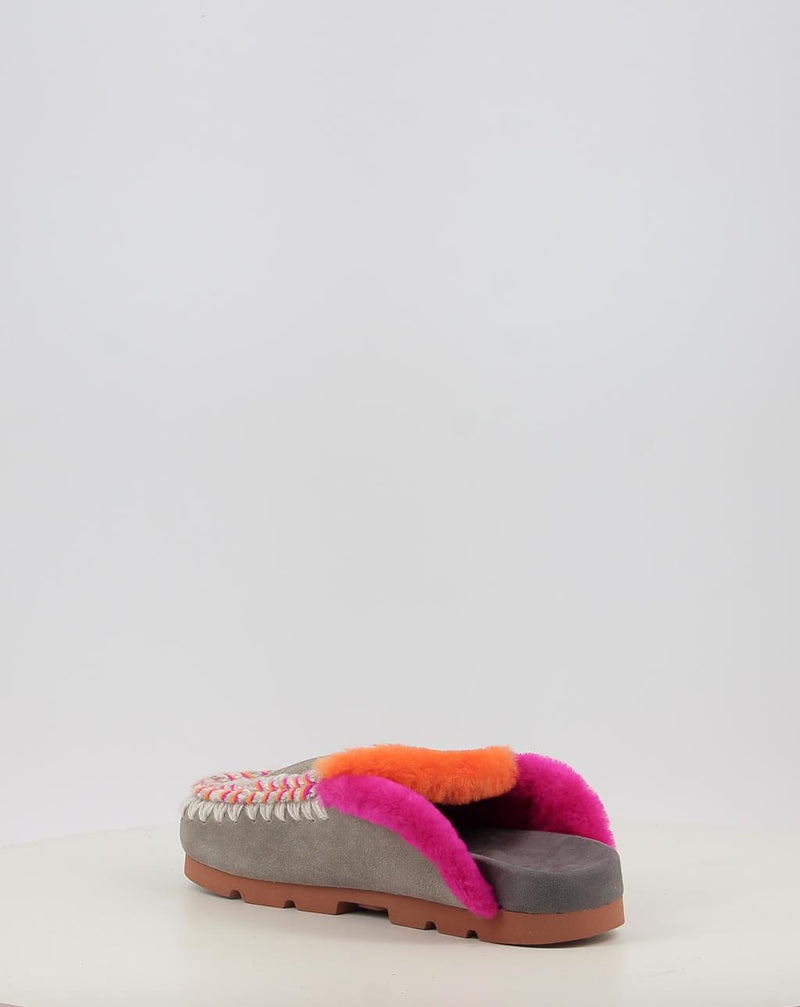 Clogs MOU WINTER BIO OVERSTITCHING grau