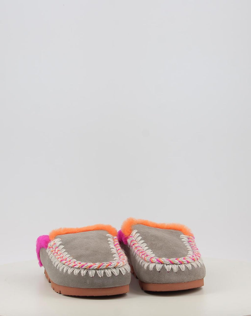 Clogs MOU WINTER BIO OVERSTITCHING grau