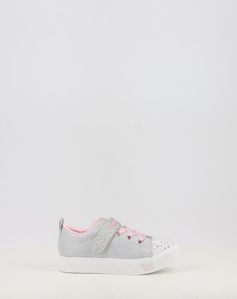 Sneakers SKECHERS TWINKLE TOES: HEART STEPS - SHIMMER 314620N silber