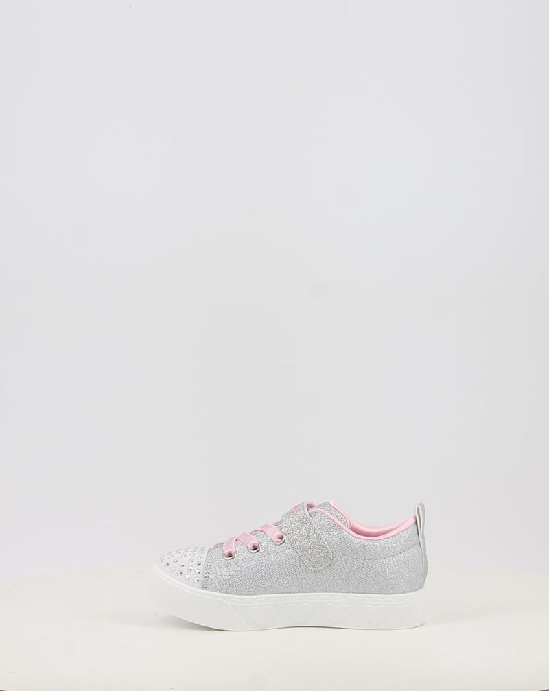 Sneakers SKECHERS TWINKLE TOES: HEART STEPS - SHIMMER 314620N silber