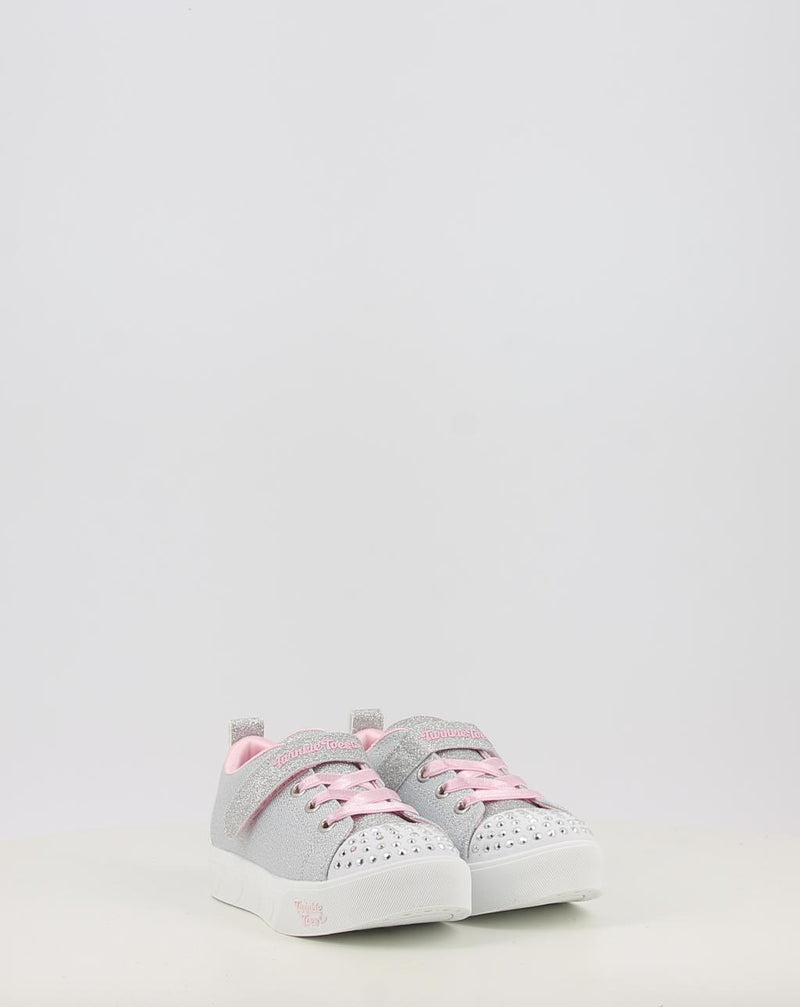 Sneakers SKECHERS TWINKLE TOES: HEART STEPS - SHIMMER 314620N silber