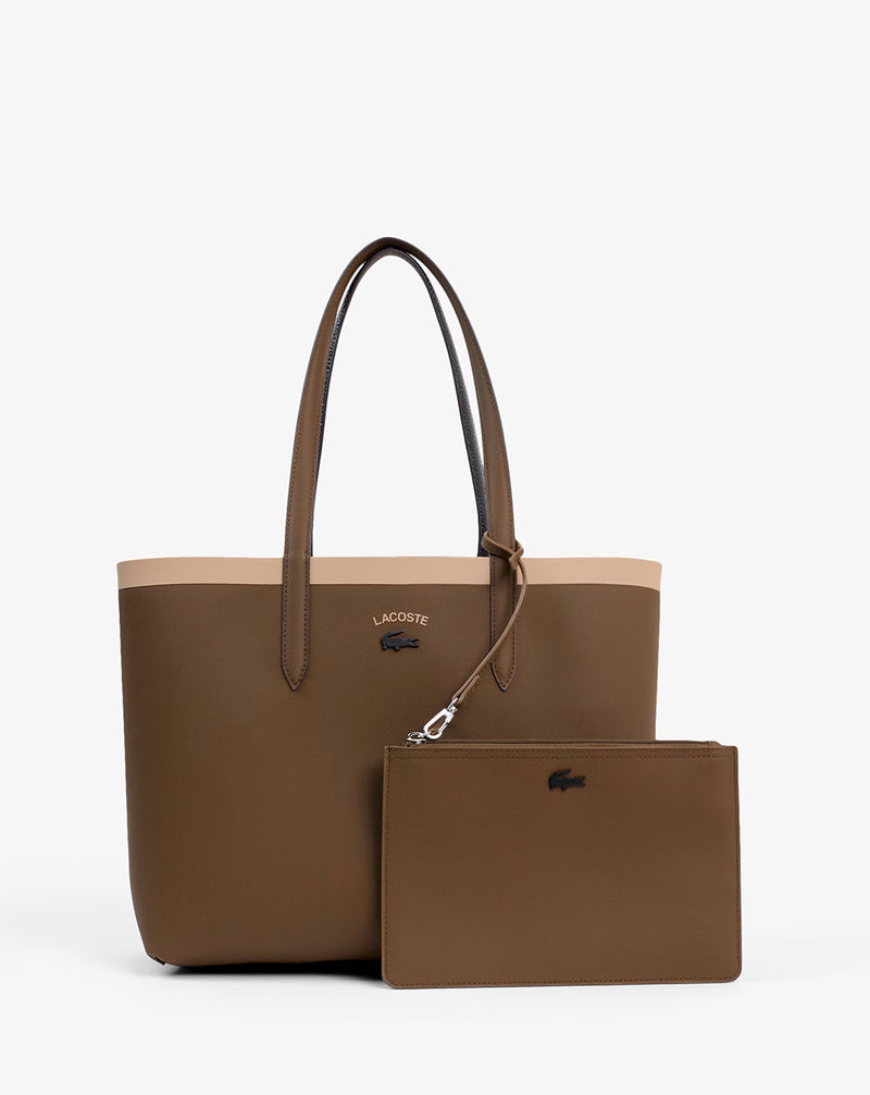 Bolsos LACOSTE ANNA SEASONAL REVERSIBLE SHOPPING BAG marrón