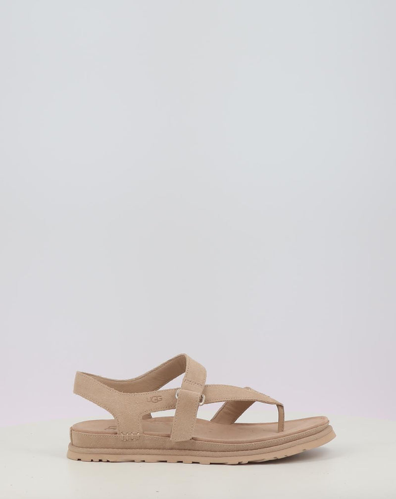 Sandalen UGG GOLDENGAZE TOE POST beige