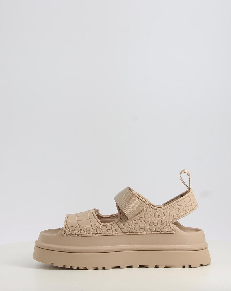 Sandalen UGG GOLDENGLOW EMBOSSED beige