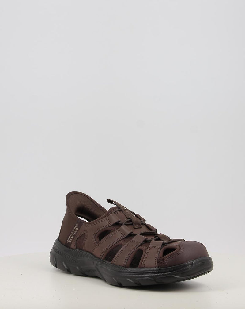 Sandalen SKECHERS SLIP-INS: REVOLTED - VARTAN 205182 braun