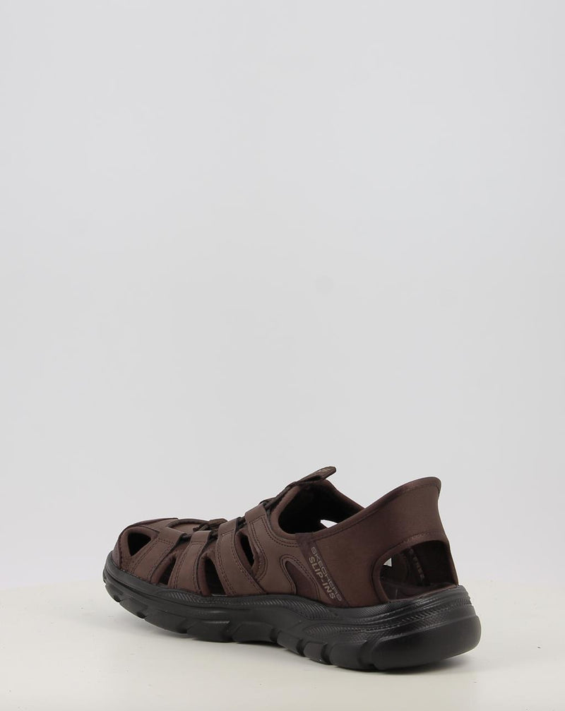 Sandalen SKECHERS SLIP-INS: REVOLTED - VARTAN 205182 braun