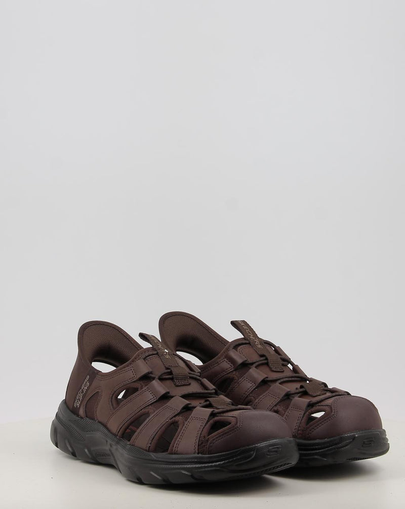 Sandalen SKECHERS SLIP-INS: REVOLTED - VARTAN 205182 braun