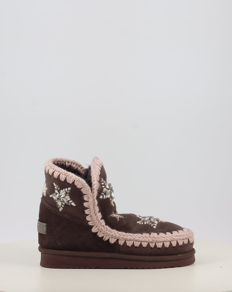 Botas MOU ESKIMO WOOL STARS & RHINESTONES marrón