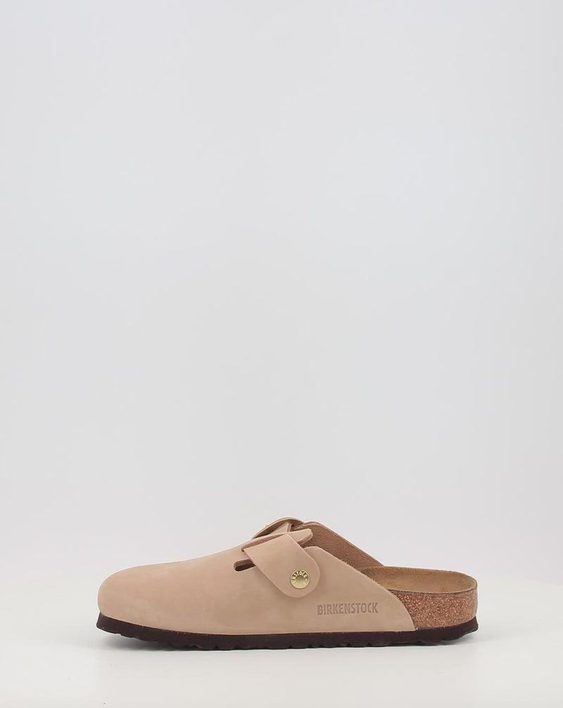 Clogs BIRKENSTOCK Boston Big Buckle LENB Sandcastle sand