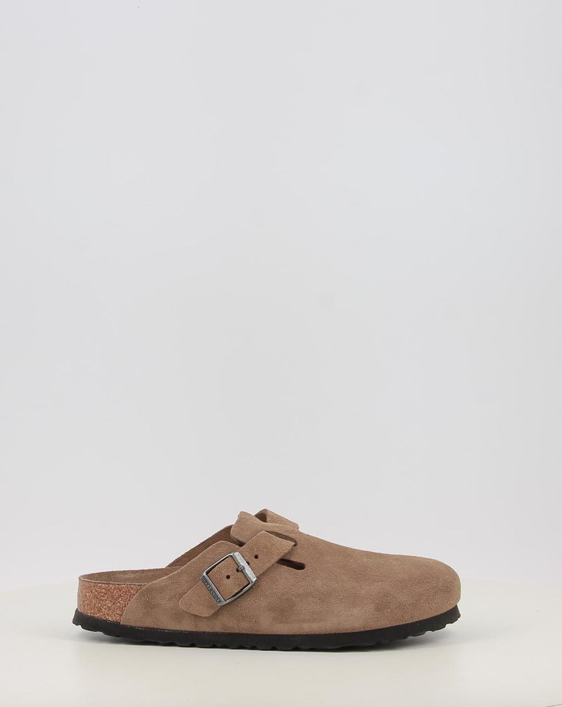 Clogs BIRKENSTOCK BOSTON SFB LEVE DARK TEA TONAL FB Leder
