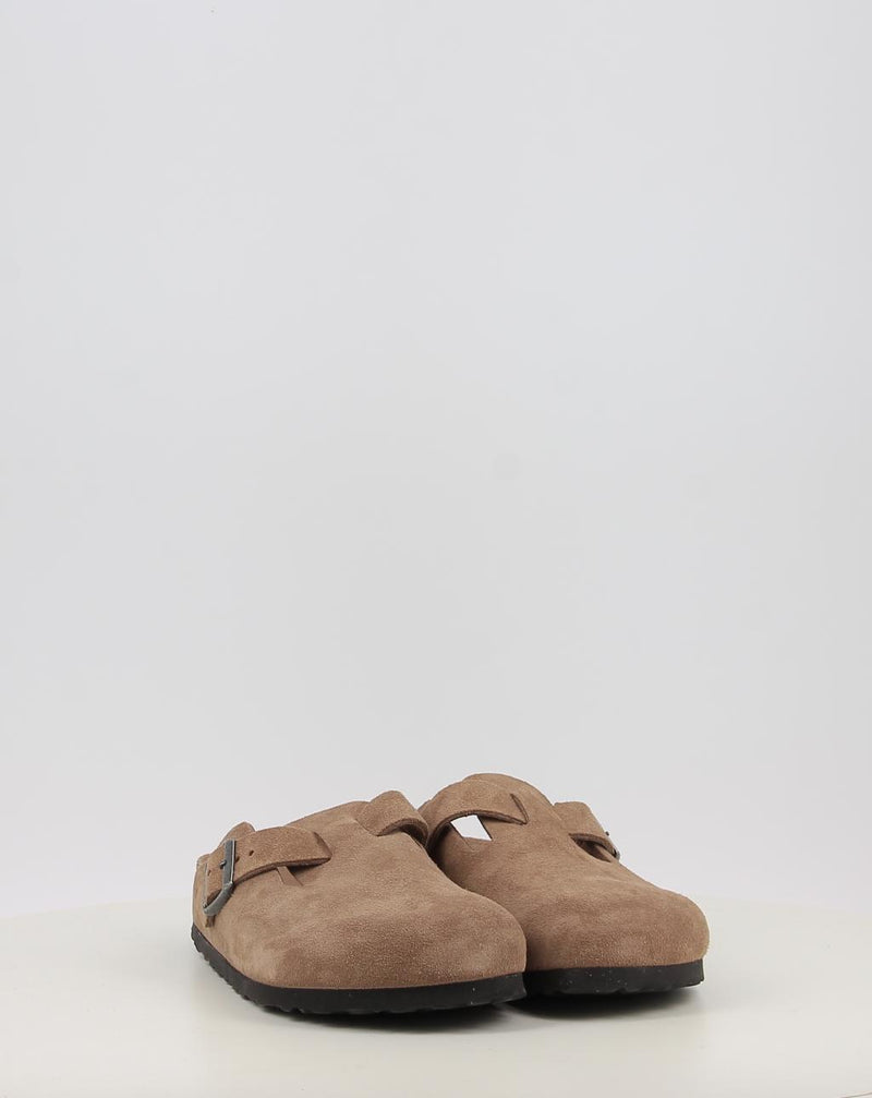 Clogs BIRKENSTOCK BOSTON SFB LEVE DARK TEA TONAL FB Leder